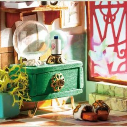 *English Edition* Robotime DIY Glass Miniature Dollhouse Bloomy House (DS002)